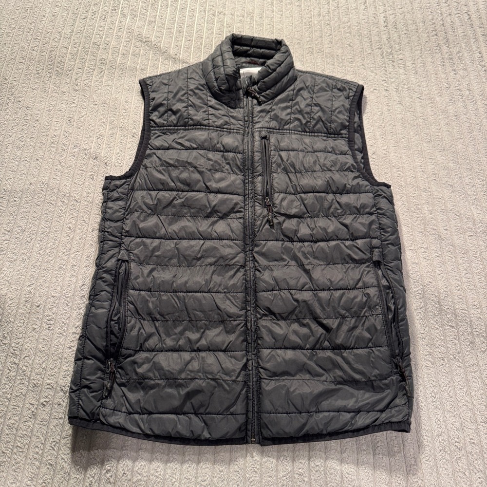 Gap Jacket Vest Mens S Black Polyester ColdControl Puffer Packable Gorpcore Hike
